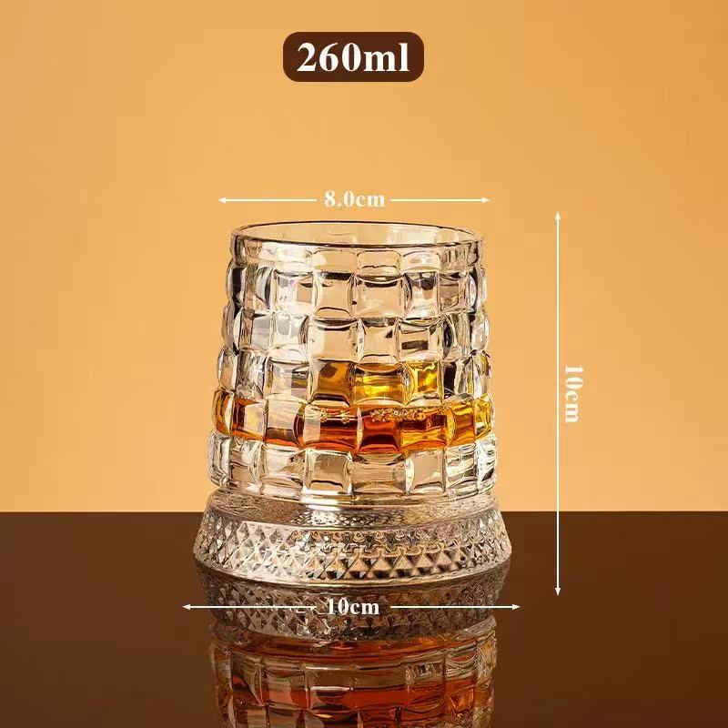 Crystal Glassware Set - Elegant Drinking Glasses for Wine, Whisky, Water · Premium Lead-Free Crystal Tum