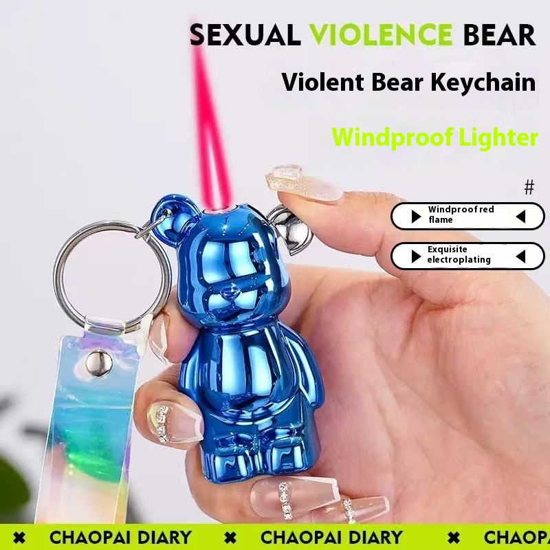 Adorable Keychain Lighter Combo – Playful & Portable Flame + Key Holder