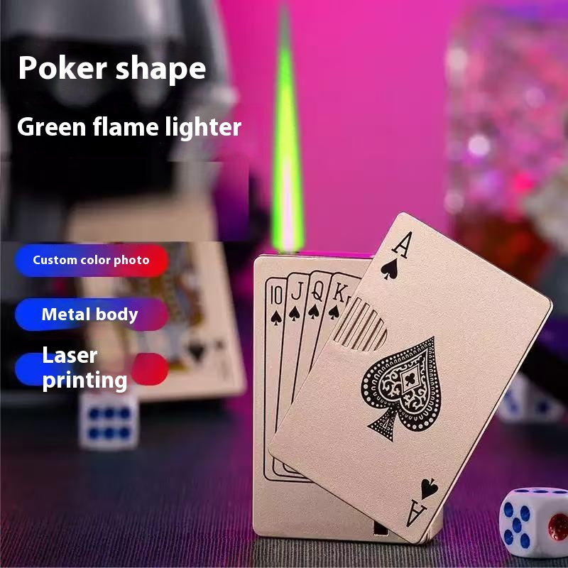 Unique Poker Card Design Lighter - No Butane, Pure Style