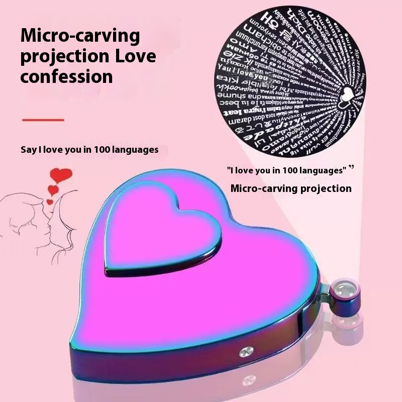 Heart Lighter 3-in-1: USB Rechargeable + LED Flashlight + Bottle Opener