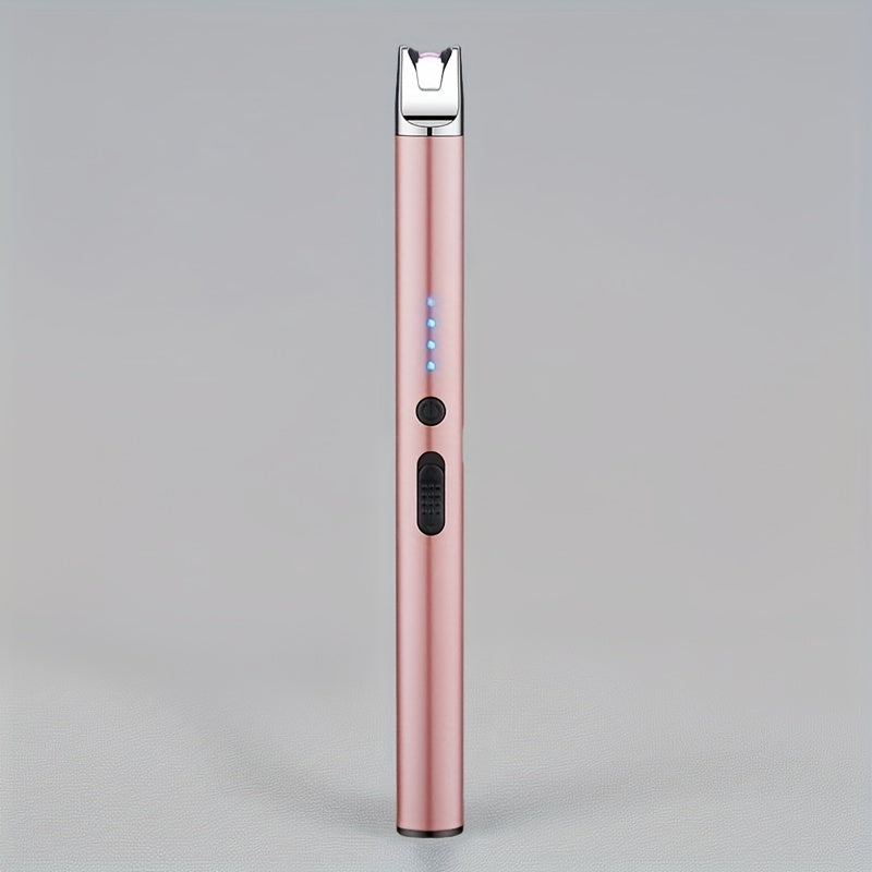 [Extended Candle Lighter] Rechargeable Arc Lighter | USB Electronic Lighter with LED Display | Outdoor Kitchen Tool for Candles, Gas Stoves, Camping, Barbecue