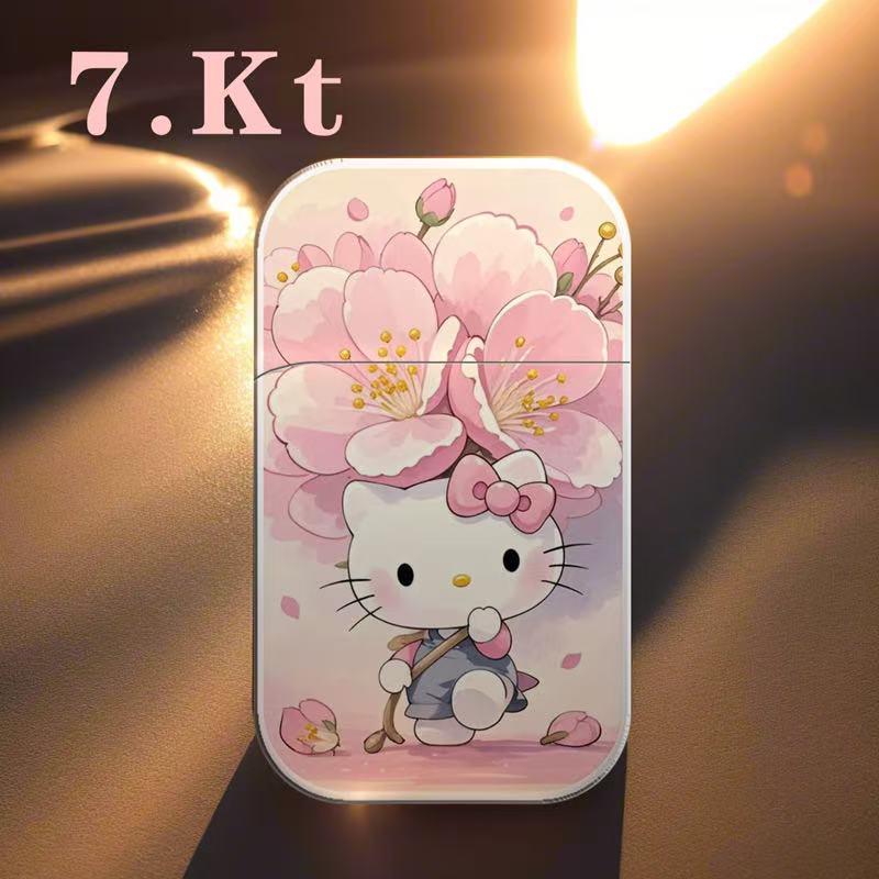 [Cute Cartoon Inflatable Lighter Kitty Windproof (Without Butane Gas)