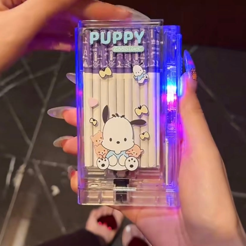 Rechargeable Cute Cartoon Cigarette Case & Lighter – Portable & Stylish