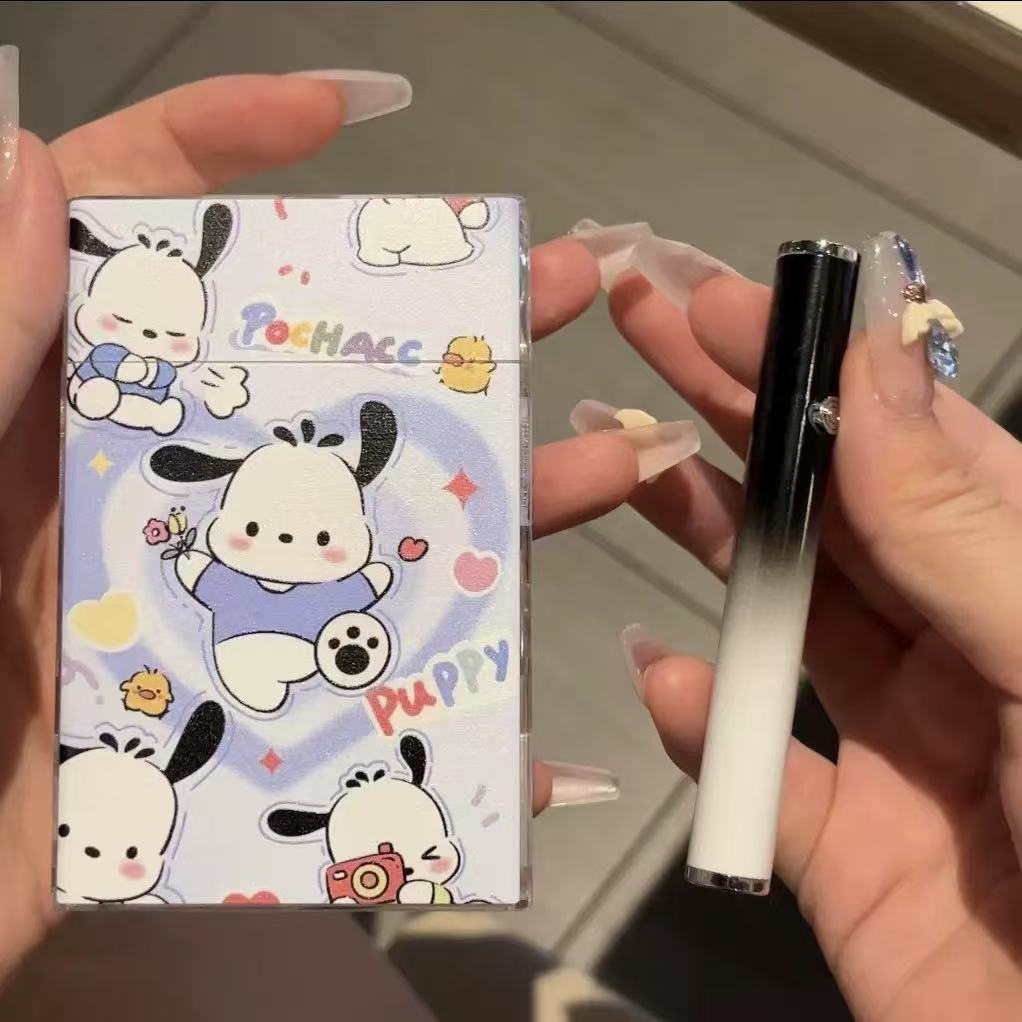 Stylish Cartoon Electric Lighter Set - USB Rechargeable & Gift Ready