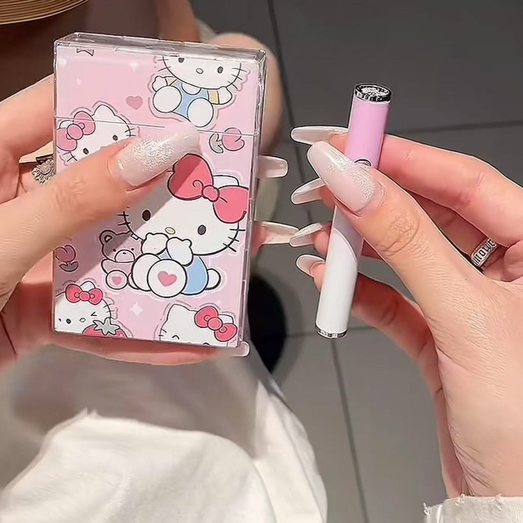 Stylish Cartoon Electric Lighter Set - USB Rechargeable & Gift Ready