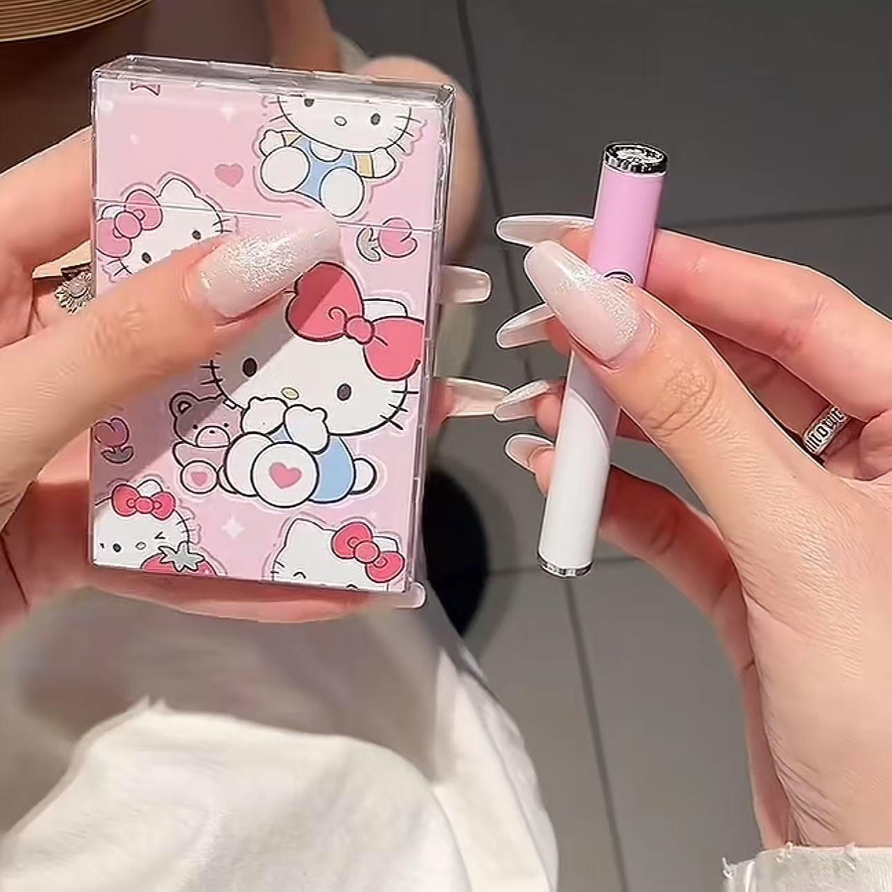 Stylish Cartoon Electric Lighter Set - USB Rechargeable & Gift Ready