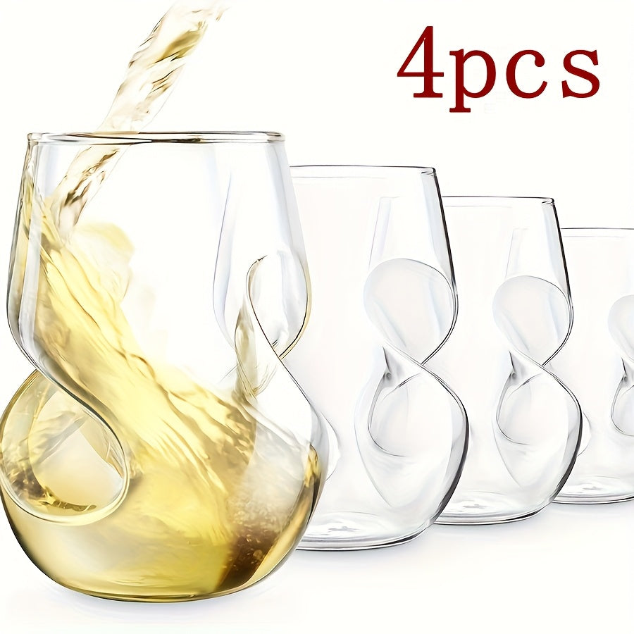 Two-Pack/Four-Pack/Six-Pack, Creative Japanese Cocktail Glasses For Home Use Water Cup Tea Glass Beer Mug Twist Glass Whiskey Tumbler
