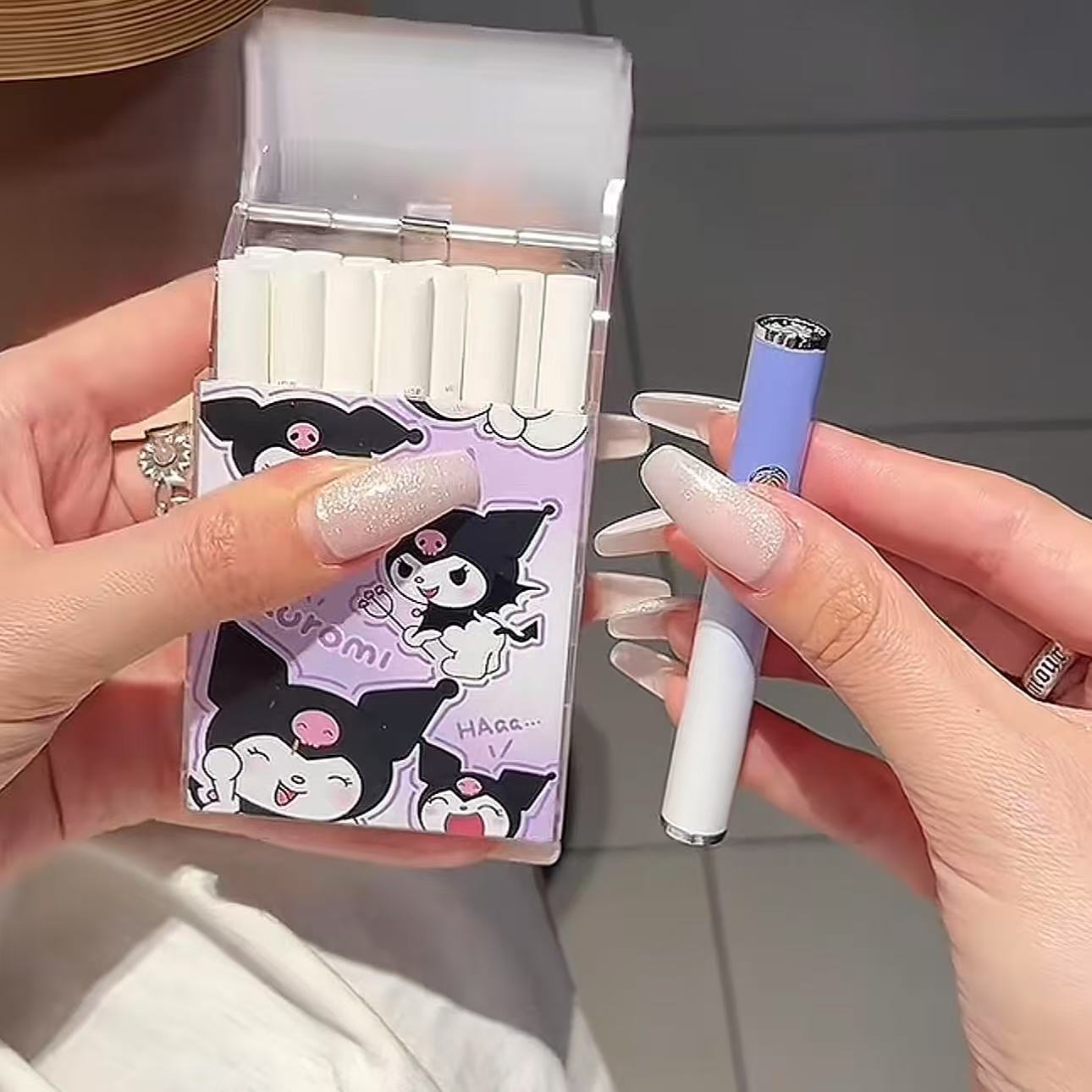 Stylish Cartoon Electric Lighter Set - USB Rechargeable & Gift Ready