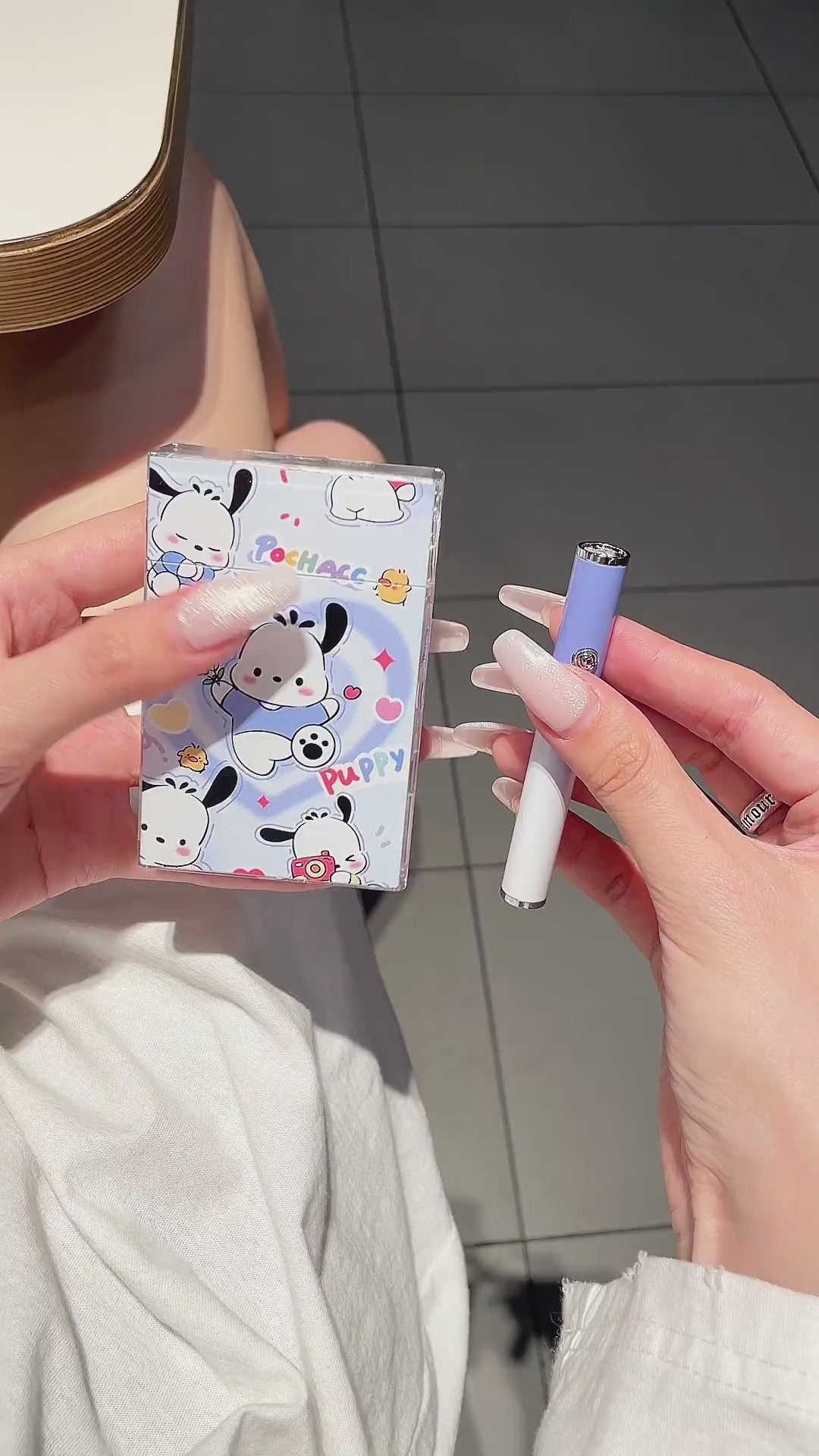 Stylish Cartoon Electric Lighter Set - USB Rechargeable & Gift Ready